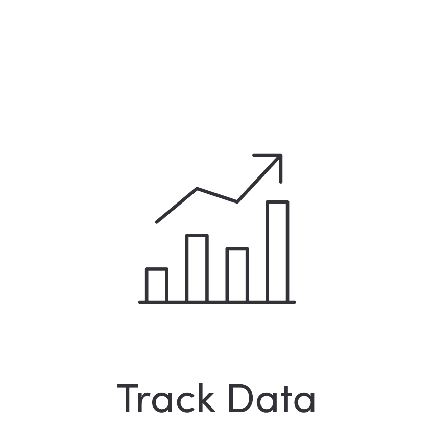 Bar chart with arrow hovering overhead and pointing to the right.